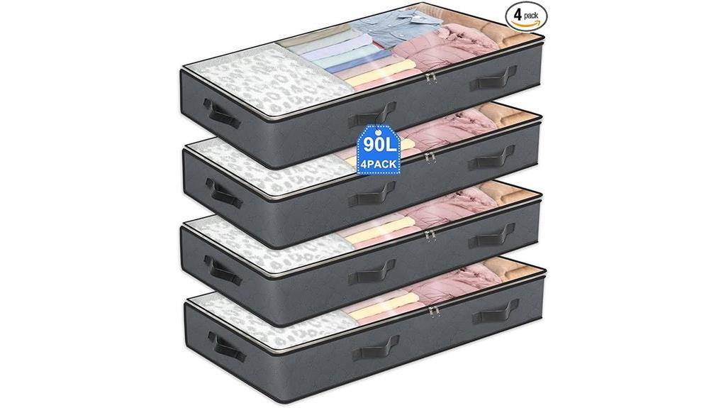 four under bed storage containers