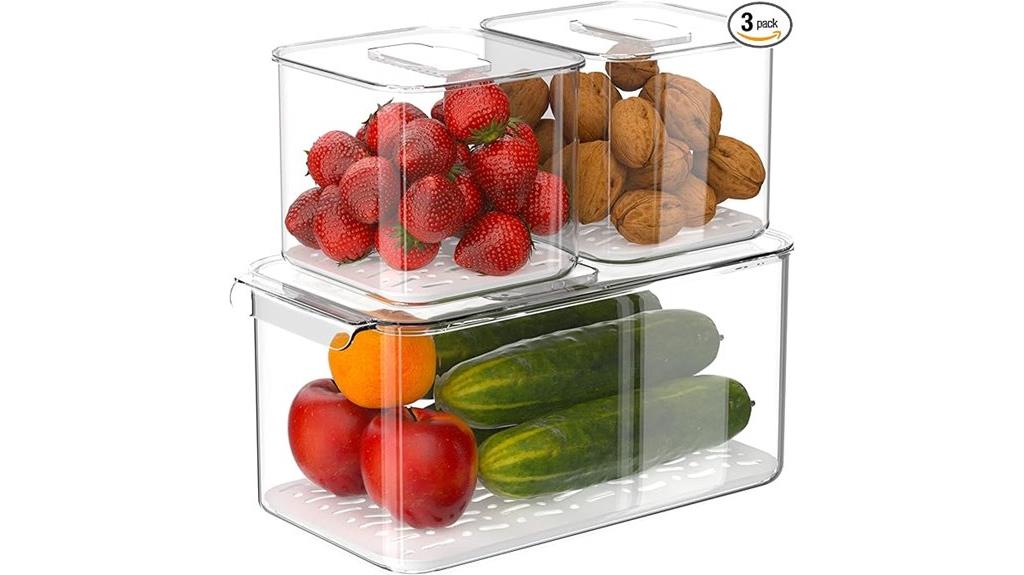 fridge storage bin set