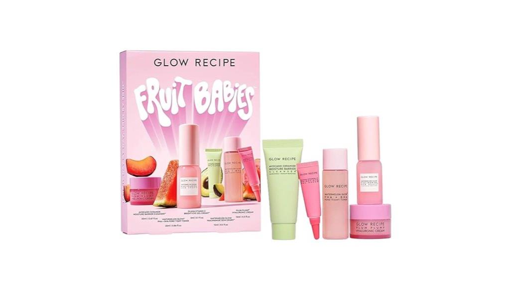 fruit themed skincare set