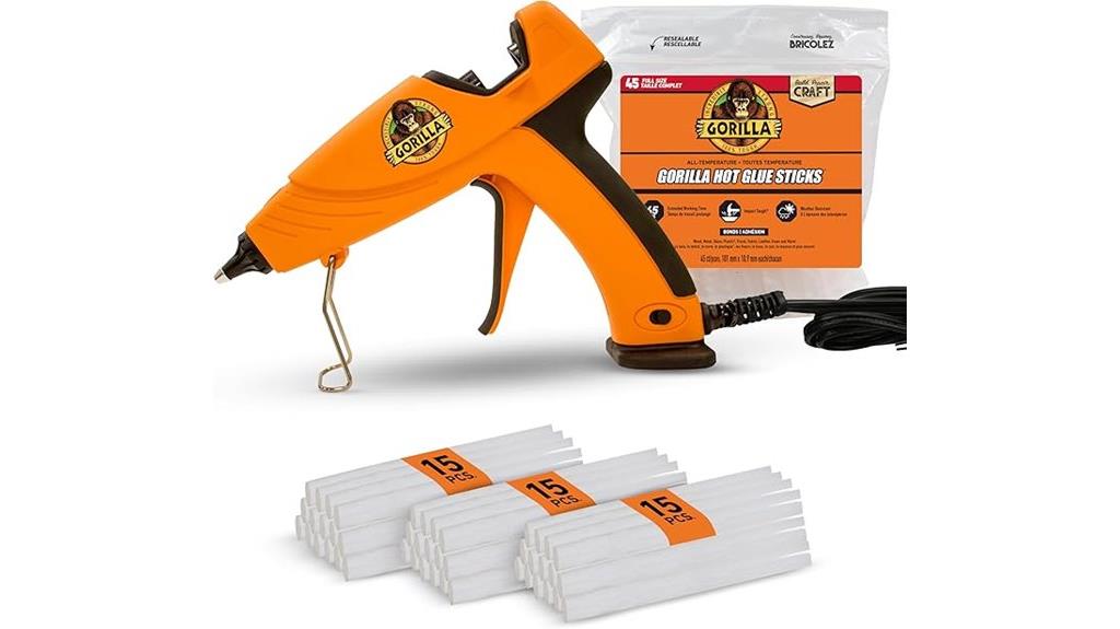 full size dual temp glue gun