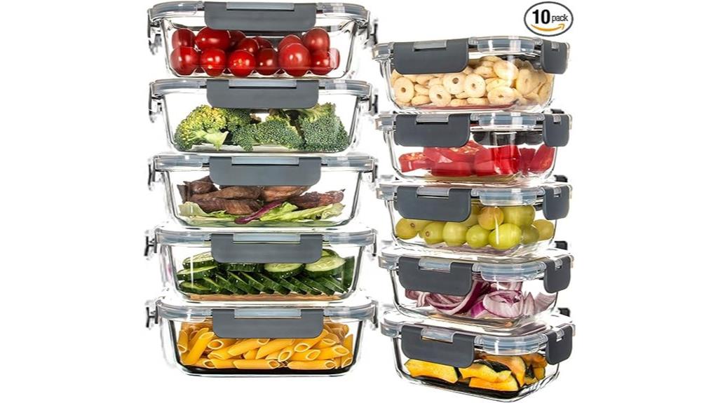 glass meal prep containers