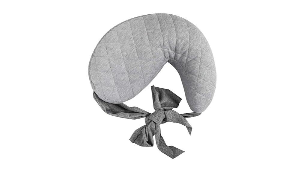 gray portable breastfeeding pillow