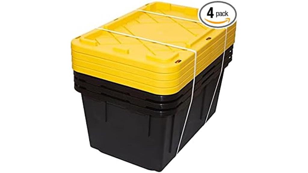 heavy duty black yellow storage