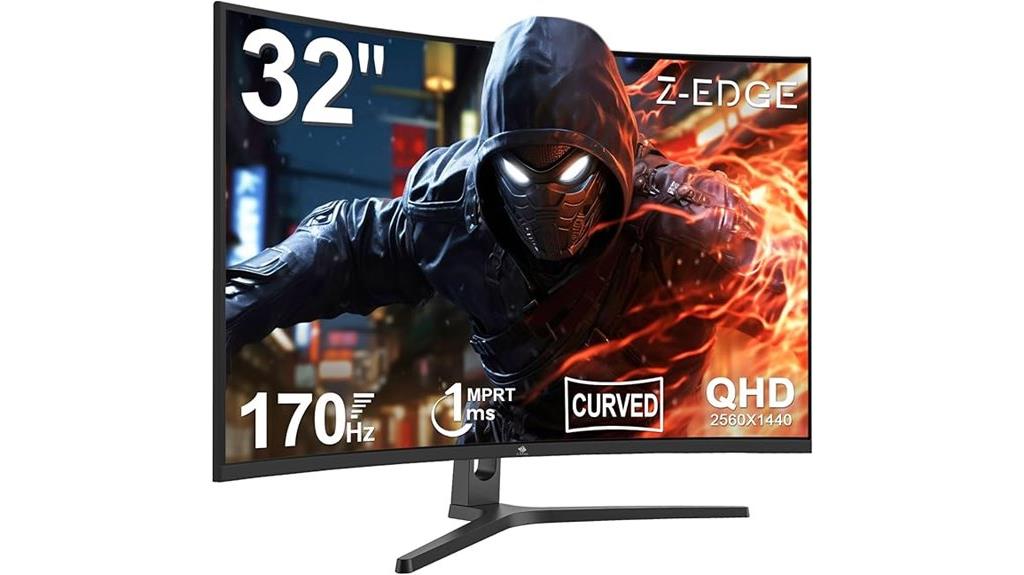 high resolution curved gaming monitor