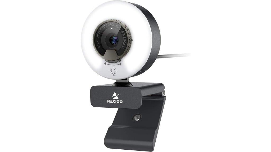high resolution webcam with light