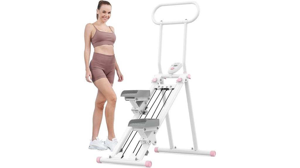 home stair stepper with adjustable handle