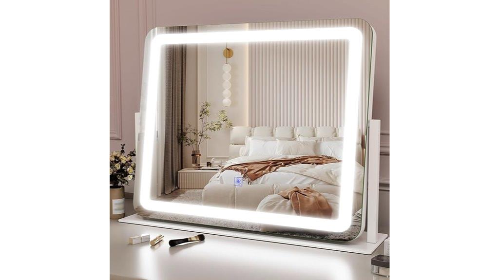 illuminated touch control vanity