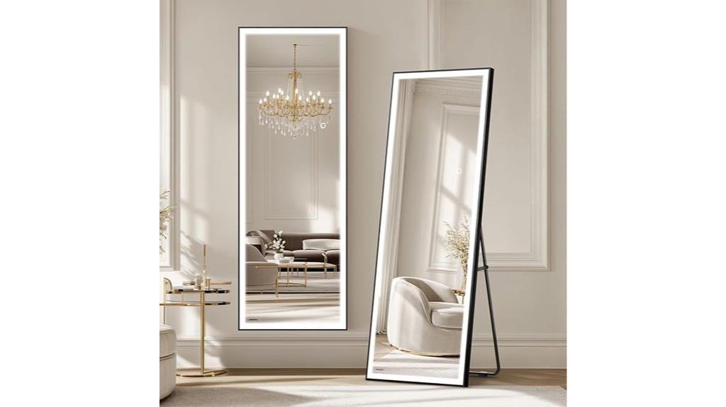 illuminated wall mirror