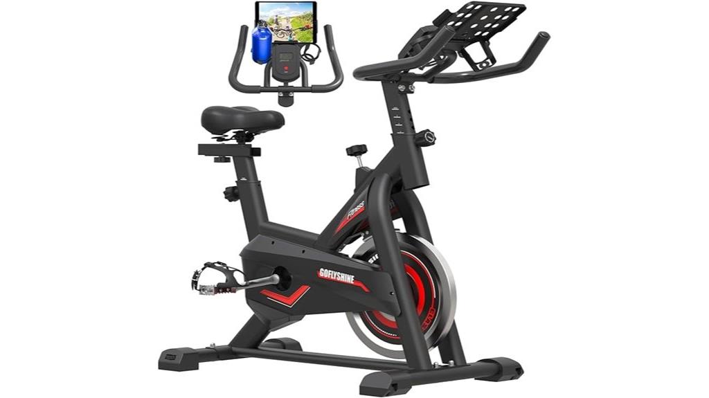 indoor exercise bike with monitor