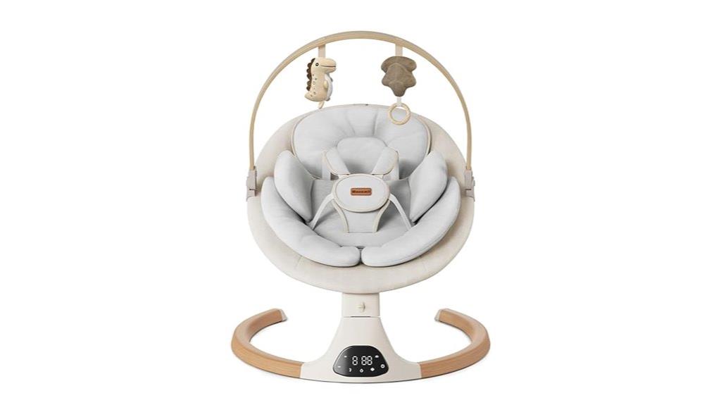 infant bluetooth swing with remote