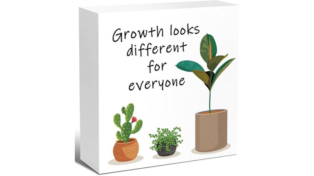 inspirational wooden quote sign