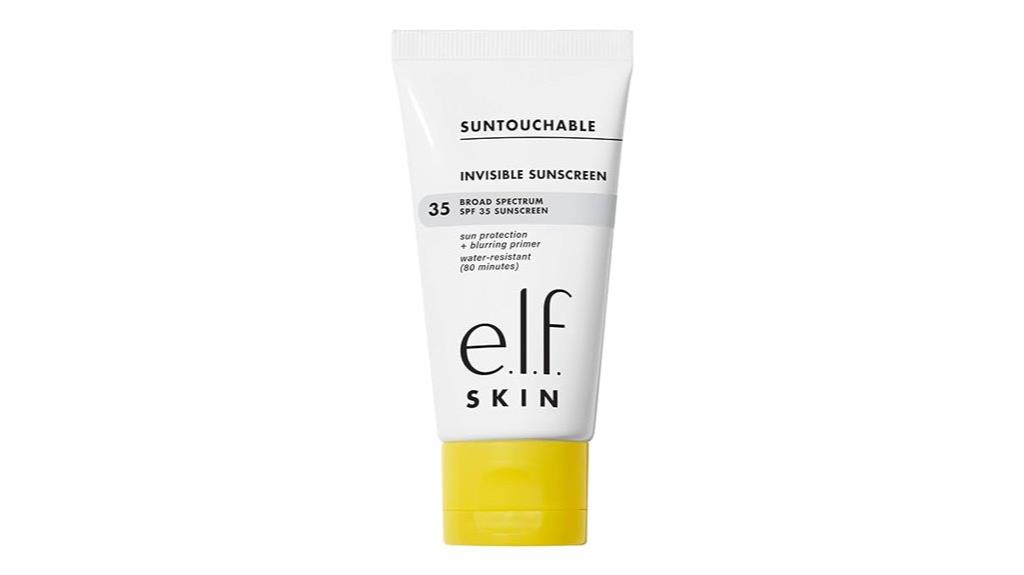 invisible spf 35 sunscreen