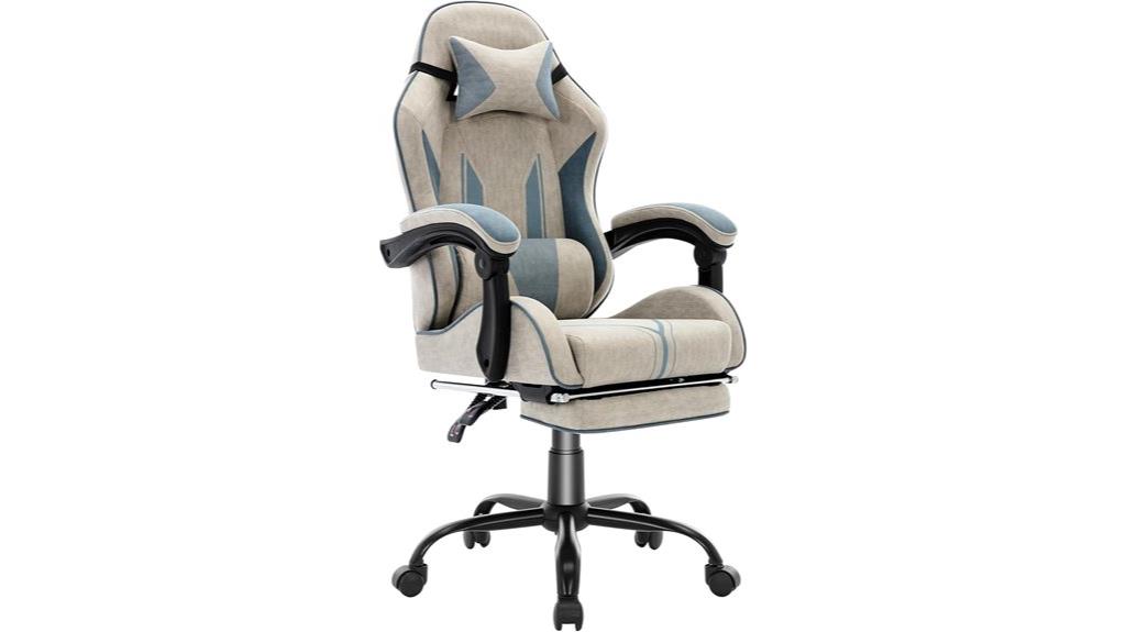 kids gaming chair with footrest