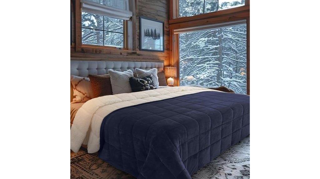 king size sherpa fleece blanket