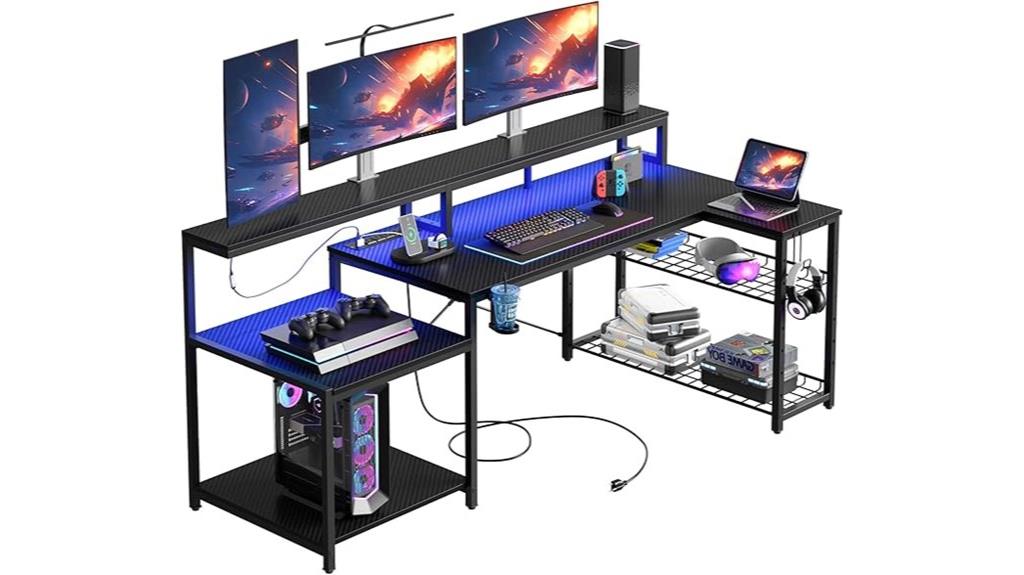 l shaped gaming desk