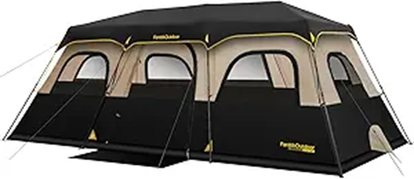 large capacity instant tent