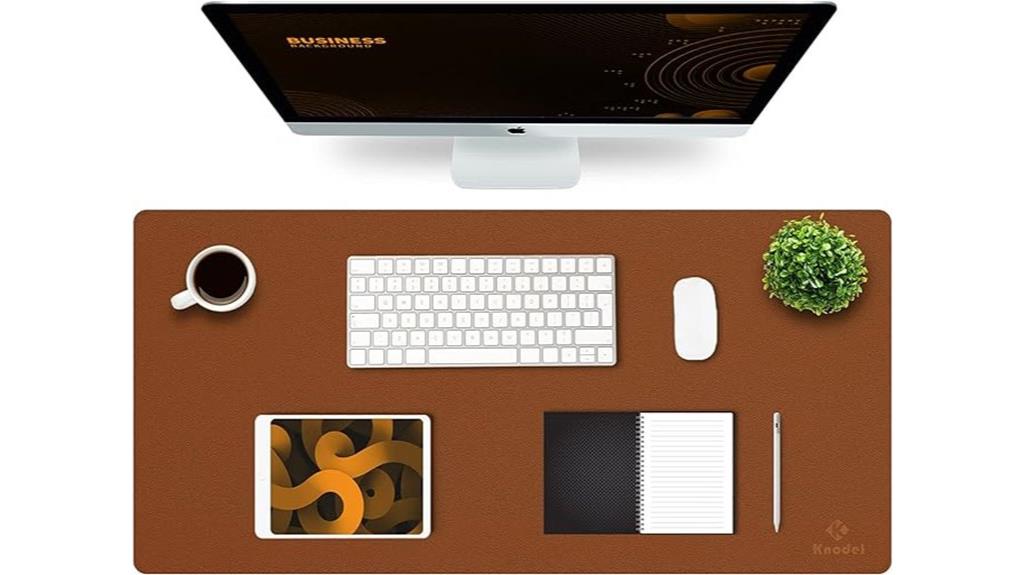 large leather office desk mat