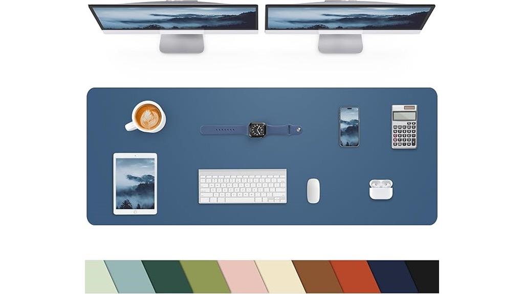 large leather office mat
