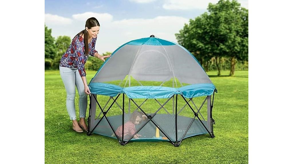 large portable play yard