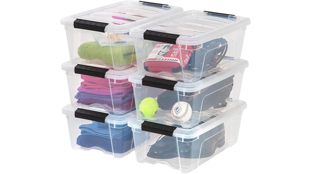 large stackable plastic bins
