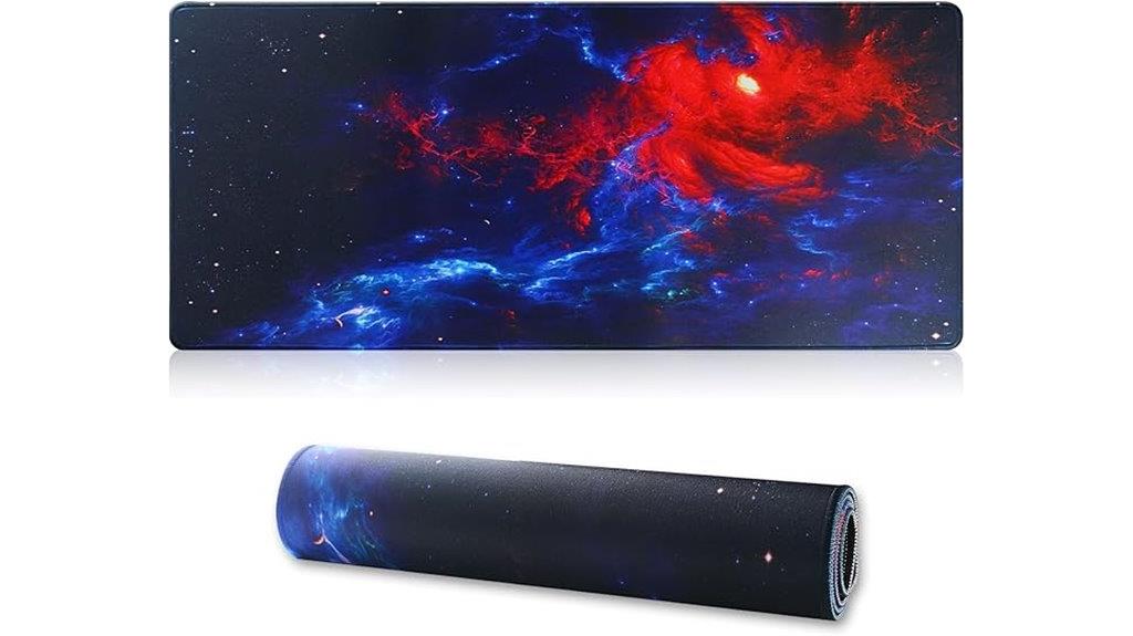 large stitched edge mouse pad