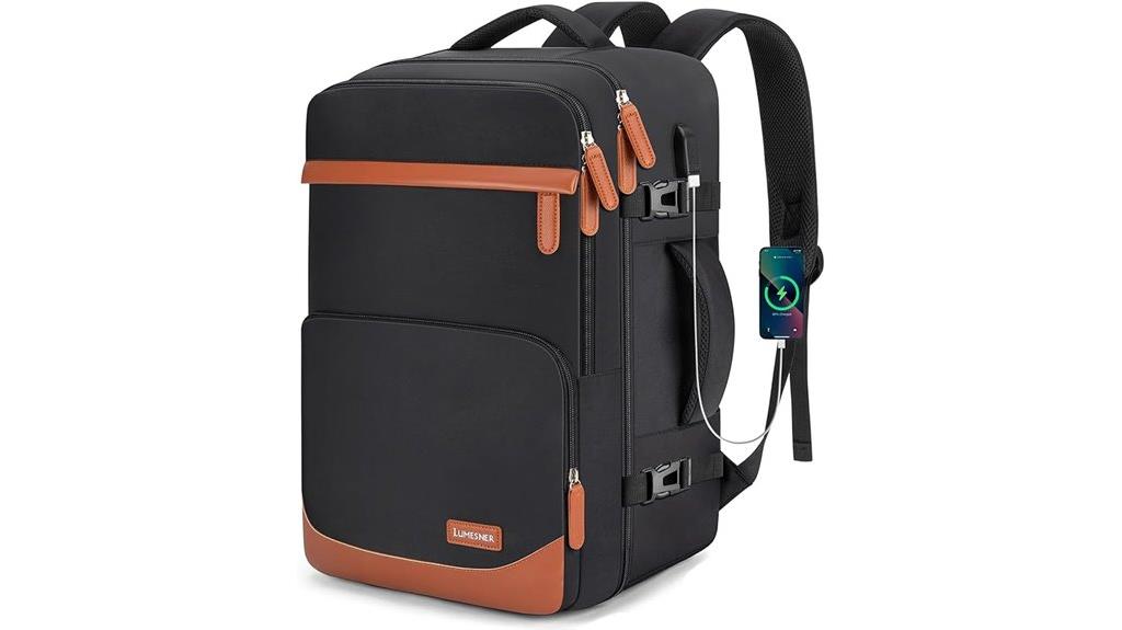 large water resistant travel backpack