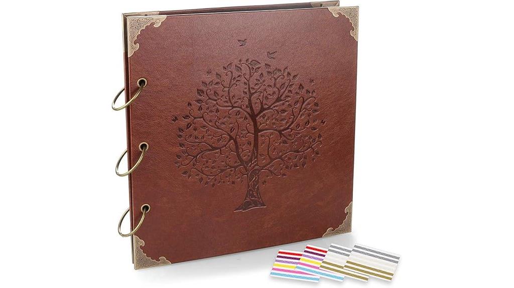 leather cover scrapbook album