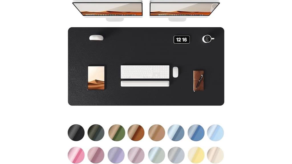 leather desk protector mat