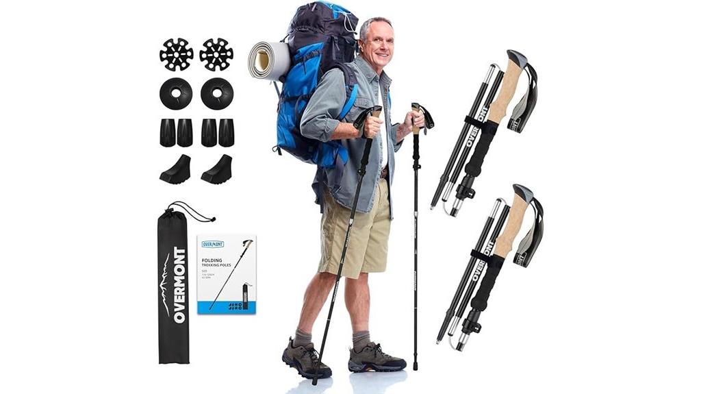 lightweight aluminum trekking poles