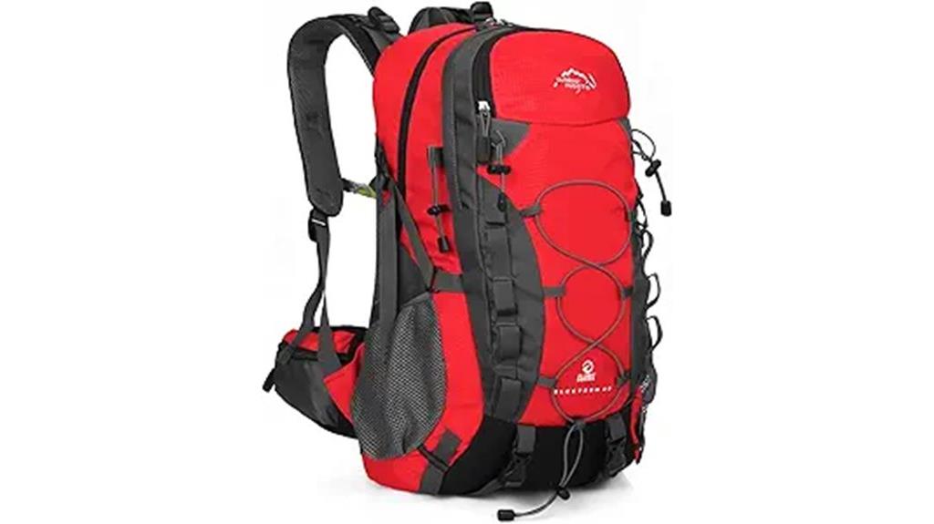 lightweight hiking backpack with rain cover