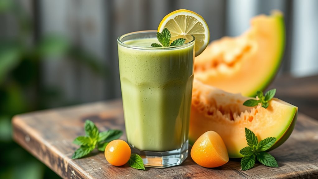 melon lime refreshing drink