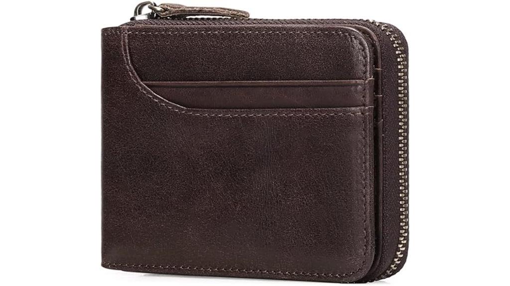 men s leather bifold wallet