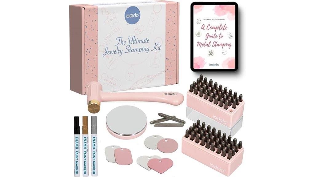 metal jewelry letter punch set