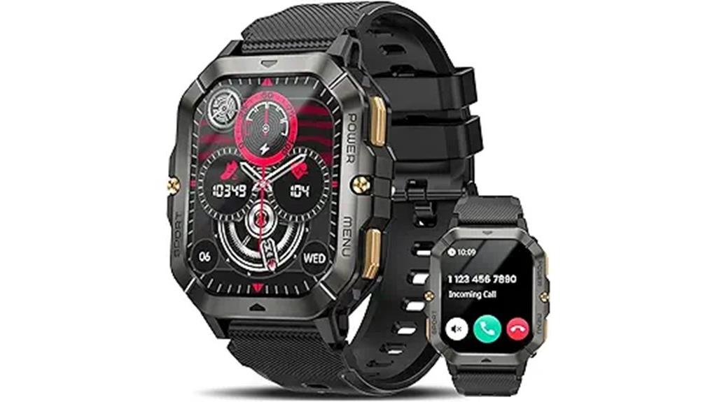 military style men s smartwatch