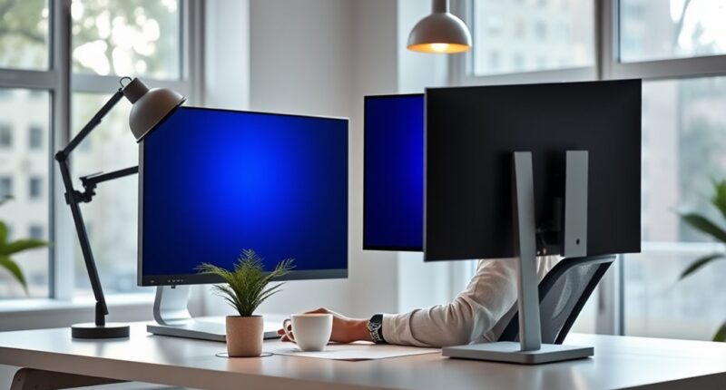 minimize screen time and take breaks