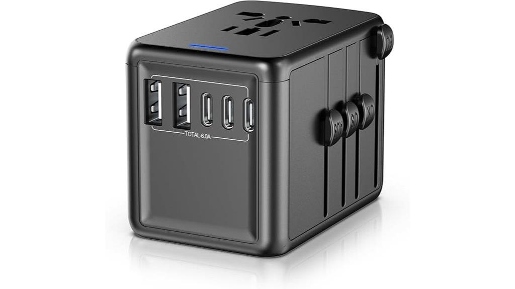 multi port universal travel adapter