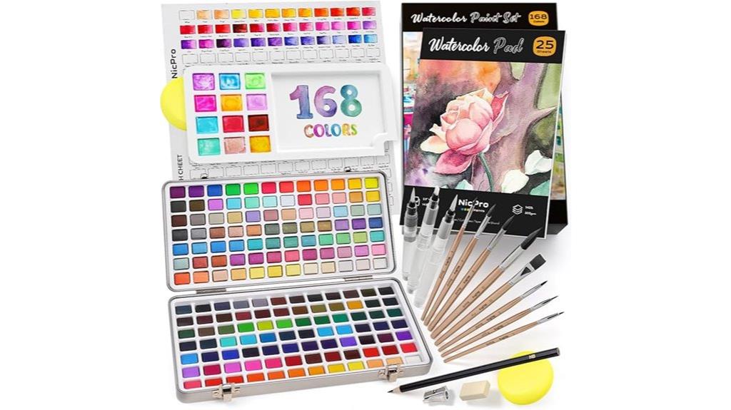 multicolor watercolor painting kit