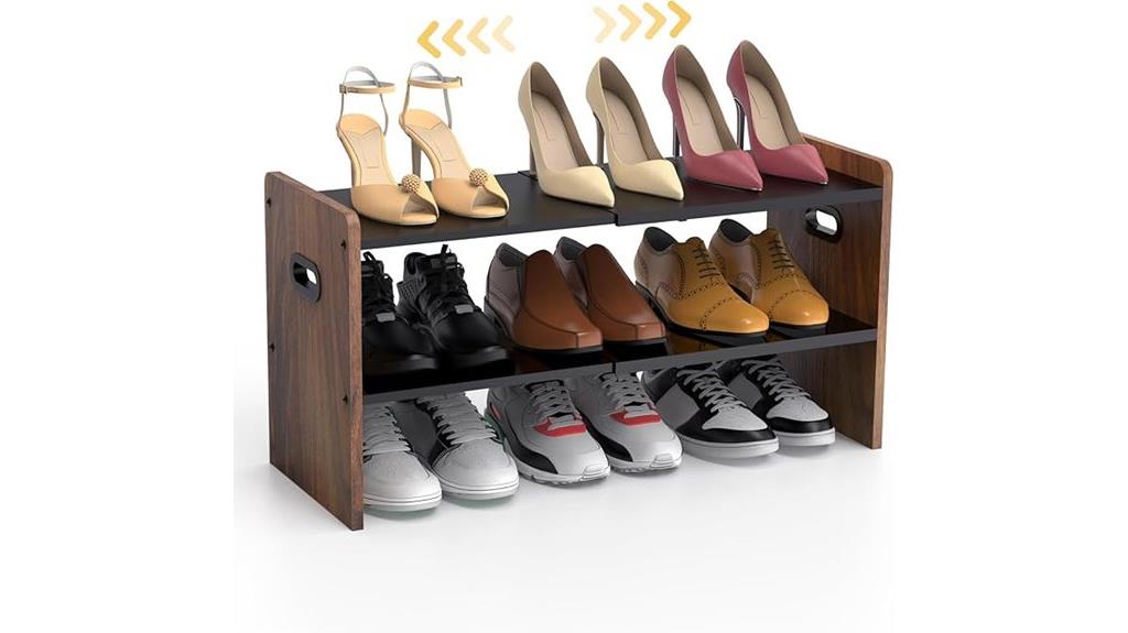 nicetree brown shoe organizer