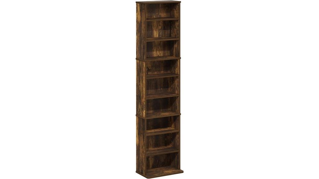 nine shelf storage tower