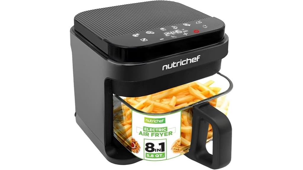 nutrichef air fryer presets