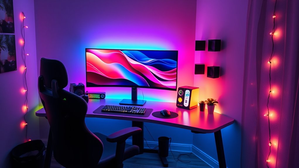 optimal lighting for gaming