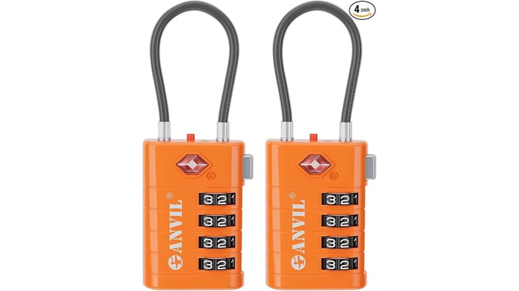 orange tsa luggage lock