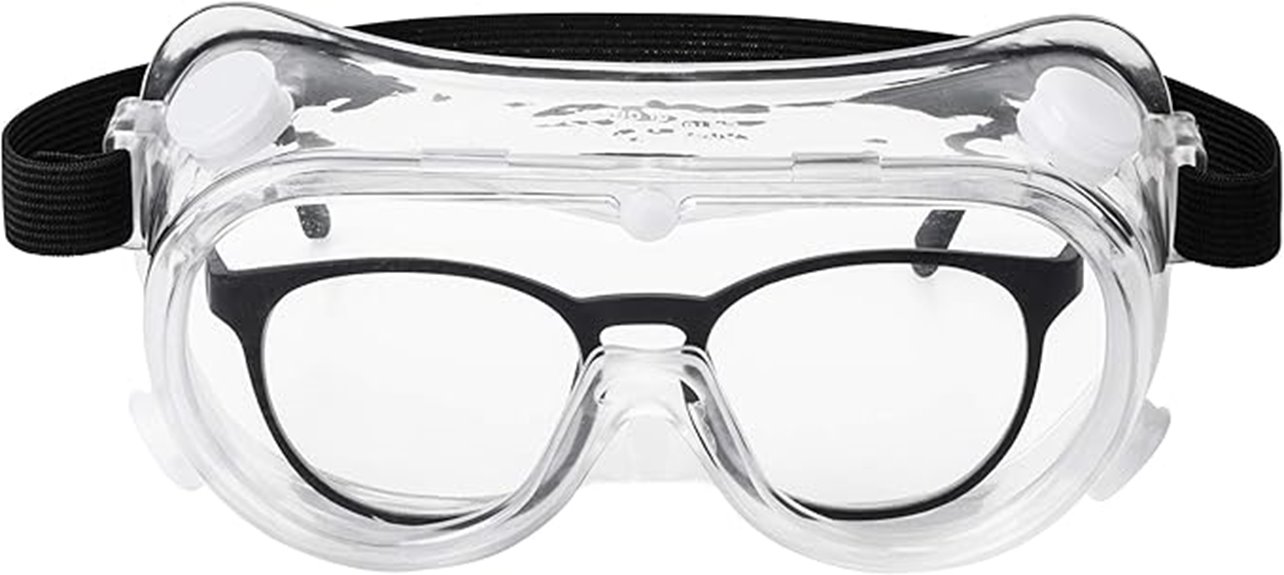 over glasses safety goggles