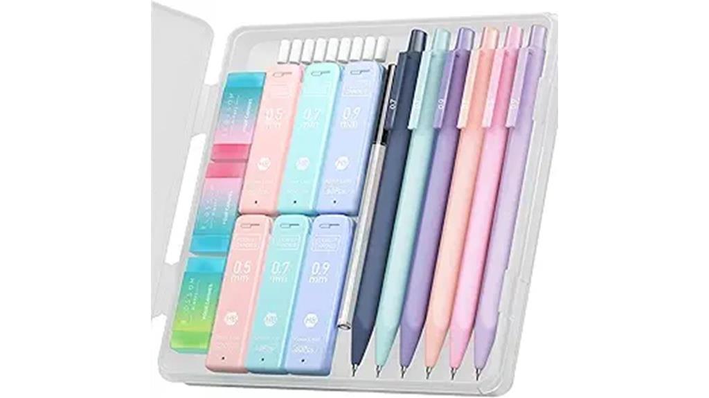 pastel candy pencil set