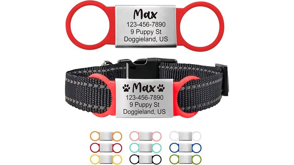 personalized no jingle tag