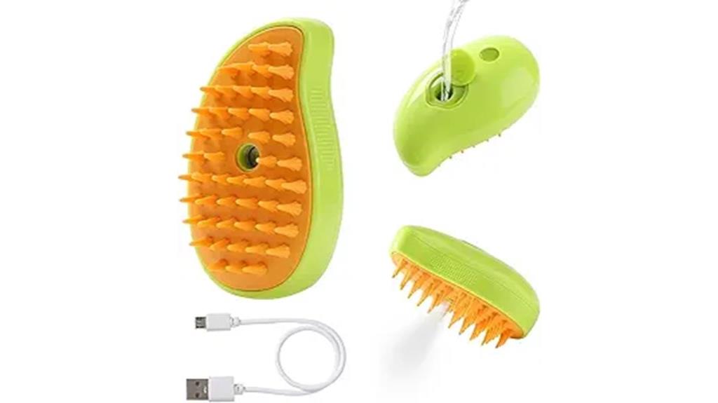 pet hair removal steam comb