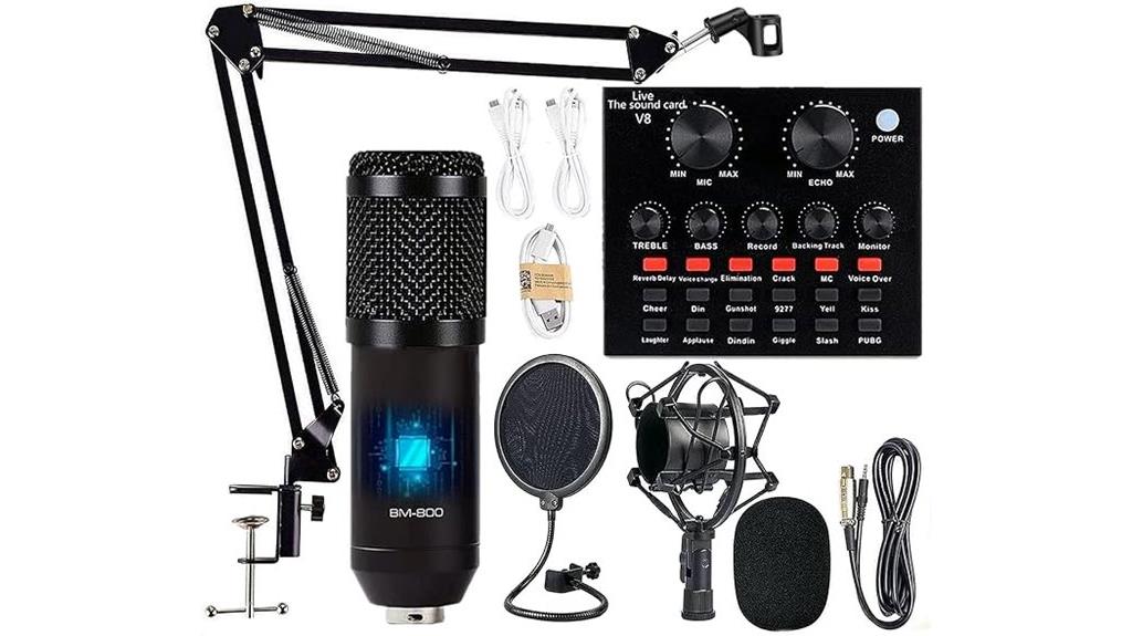 podcast mic and accessories