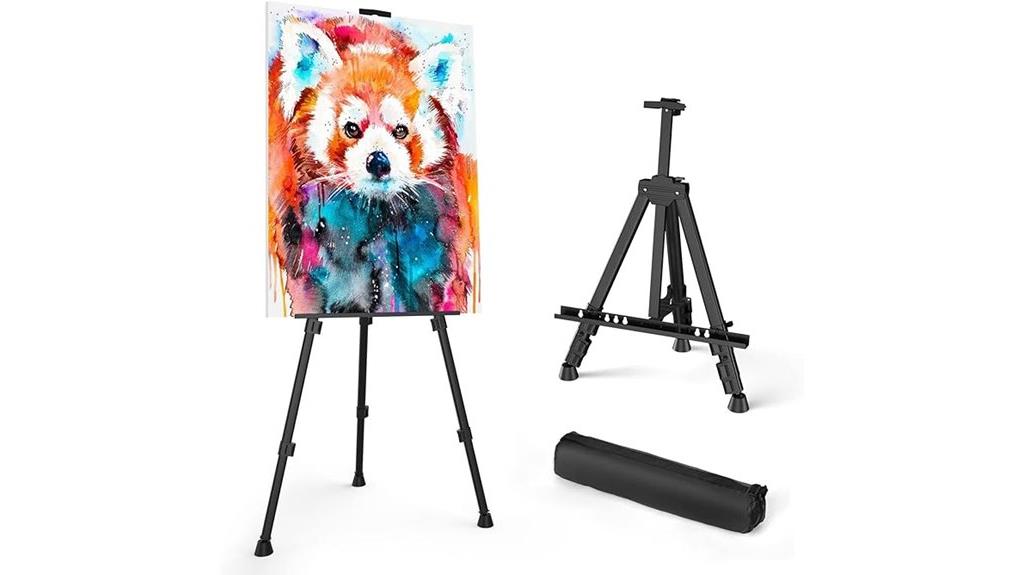 portable aluminum art easel