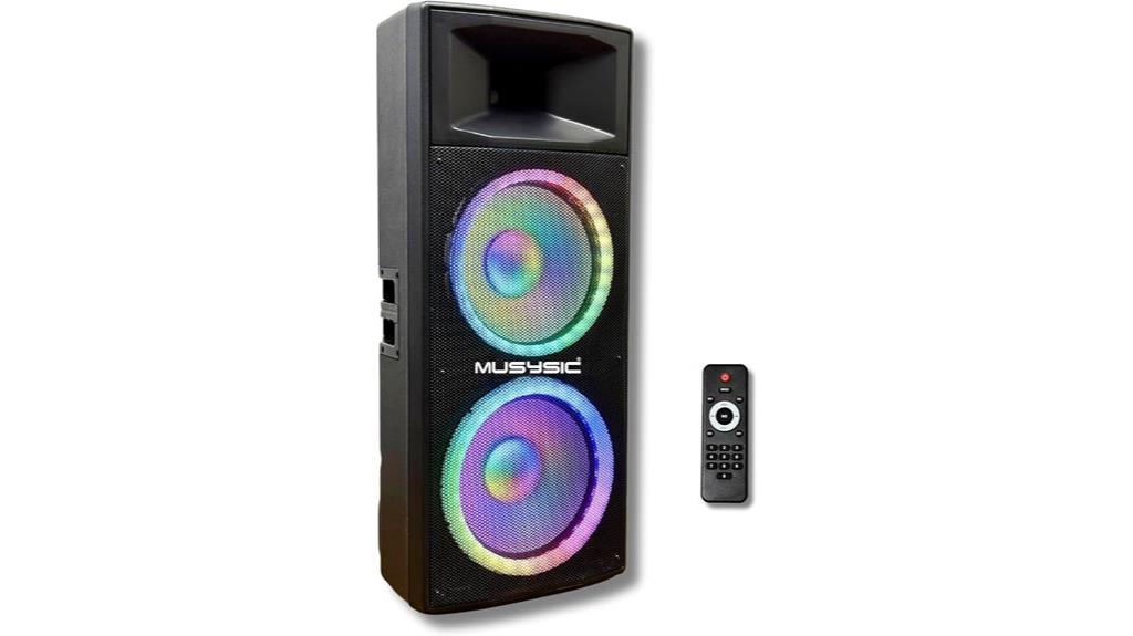 portable bluetooth led speaker