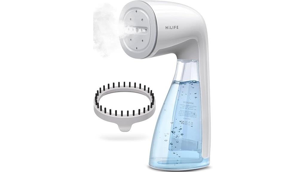 portable garment steamer with large tank